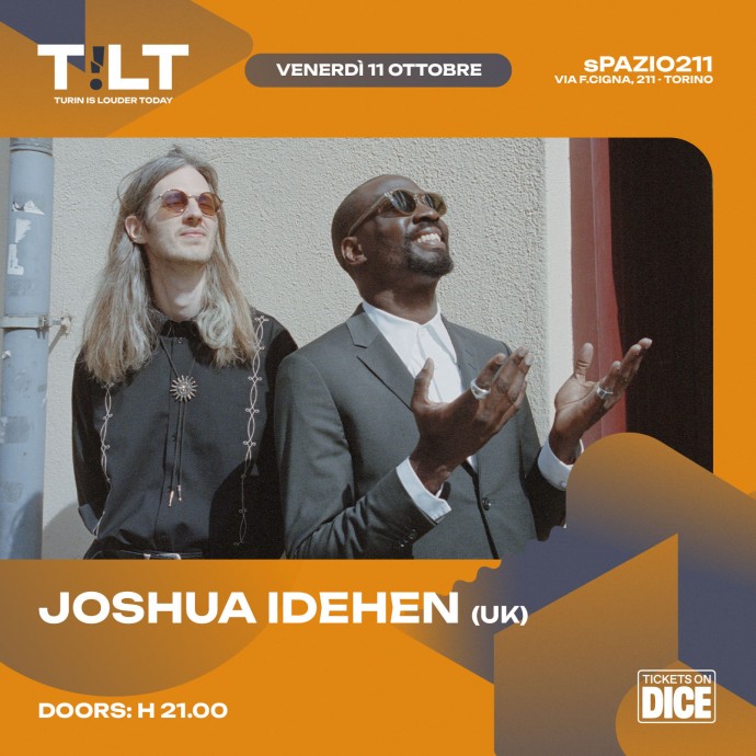 Joshua Idehen in concerto a Torino venerdì 11 Ottobre 2024 per la rassegna Turin !S Louder Today